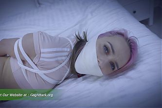 Chloe - Frogtied in Heavy Bondage with Ropes and Heavily Gagged ( GagAttack.NL ) 